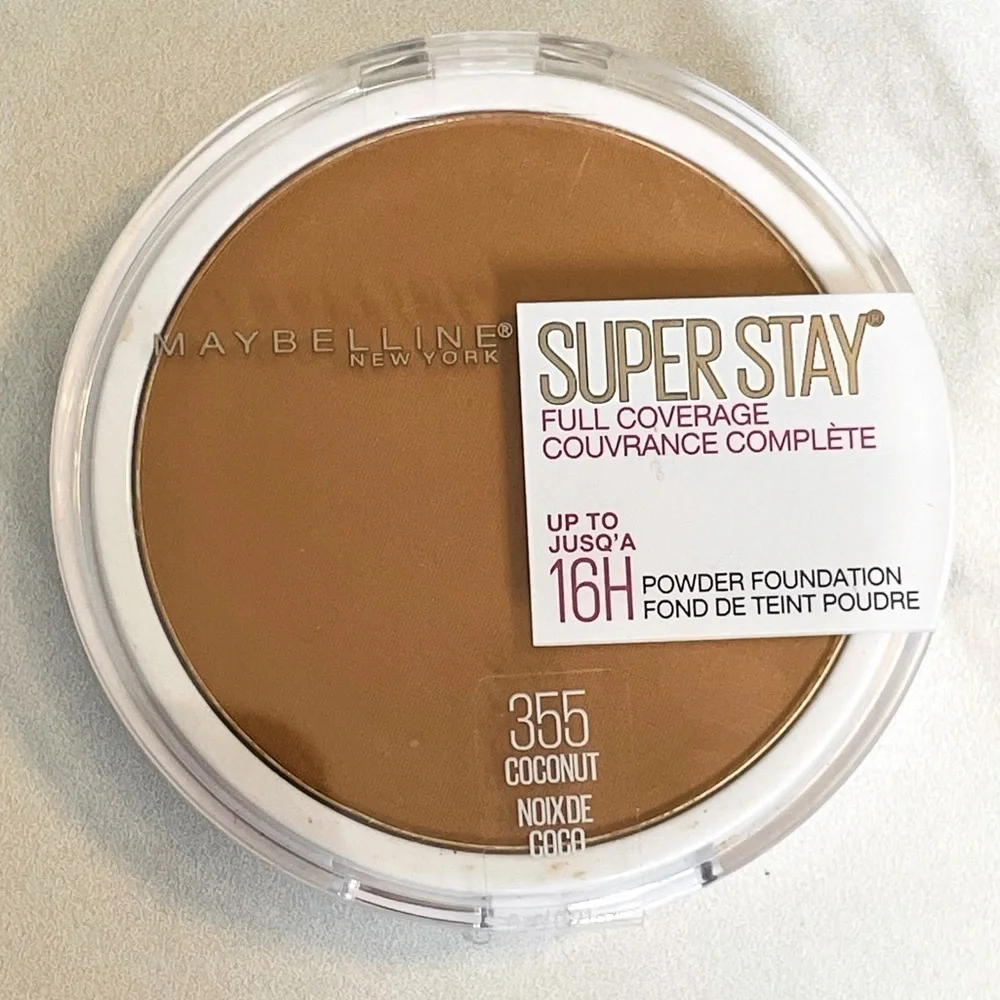 Maybelline 16H #355 Coconut Super Stay Full Coverage Powder Foundation